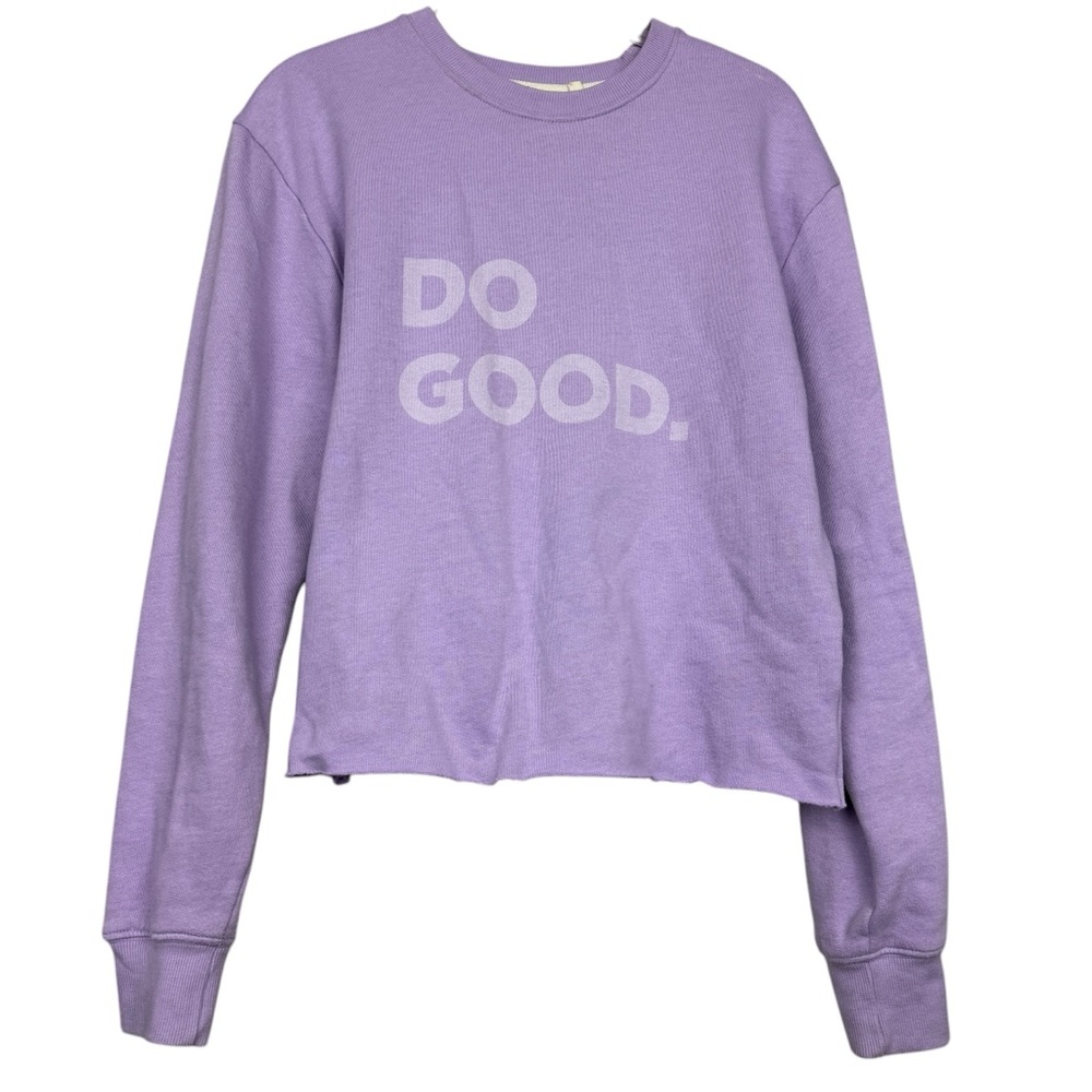 cotopaxi Lavender "DO GOOD." Crewneck Sweatshirt